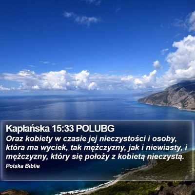 Kapłańska 15:33 POLUBG Bible Verse Image