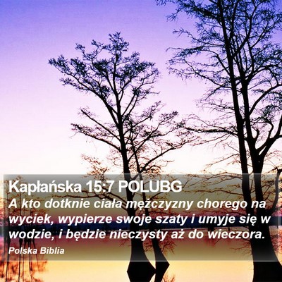 Kapłańska 15:7 POLUBG Bible Verse Image