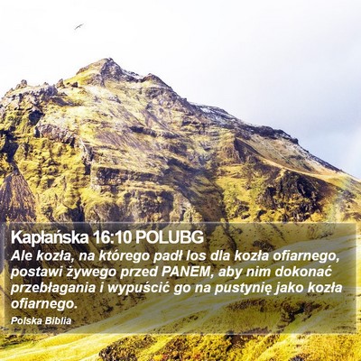 Kapłańska 16:10 POLUBG Bible Verse Image