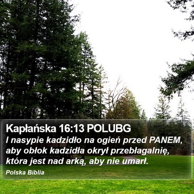 Kapłańska 16:13 POLUBG Bible Verse Image