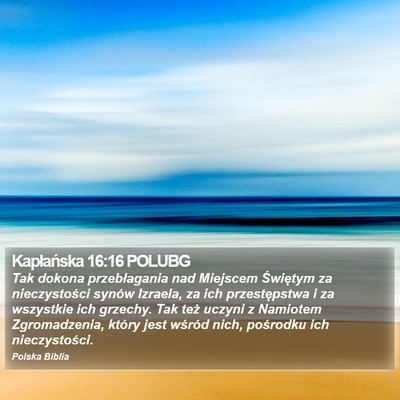 Kapłańska 16:16 POLUBG Bible Verse Image