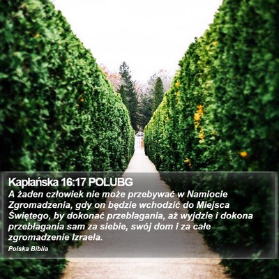 Kapłańska 16:17 POLUBG Bible Verse Image