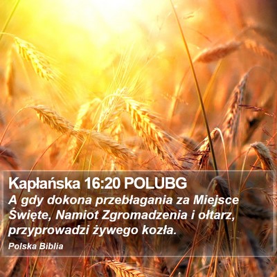 Kapłańska 16:20 POLUBG Bible Verse Image