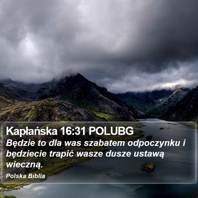 Kapłańska 16:31 POLUBG Bible Verse Image