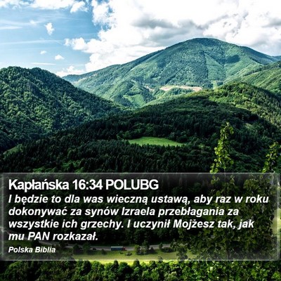 Kapłańska 16:34 POLUBG Bible Verse Image