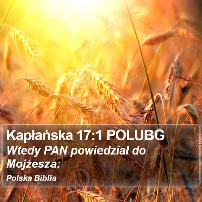 Kapłańska 17:1 POLUBG Bible Verse Image