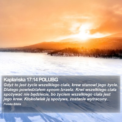 Kapłańska 17:14 POLUBG Bible Verse Image