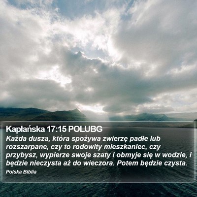 Kapłańska 17:15 POLUBG Bible Verse Image