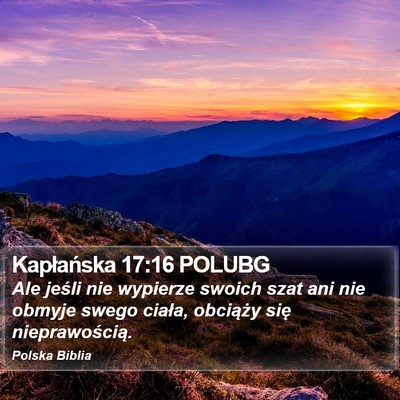 Kapłańska 17:16 POLUBG Bible Verse Image