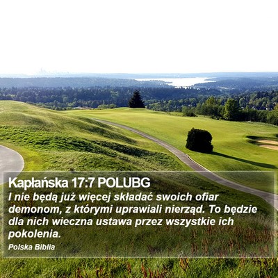 Kapłańska 17:7 POLUBG Bible Verse Image