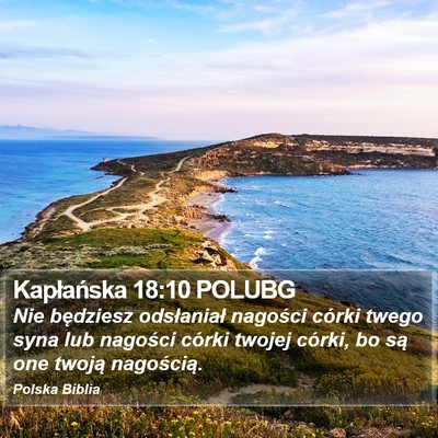 Kapłańska 18:10 POLUBG Bible Verse Image