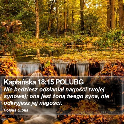 Kapłańska 18:15 POLUBG Bible Verse Image
