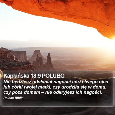 Kapłańska 18:9 POLUBG Bible Verse Image