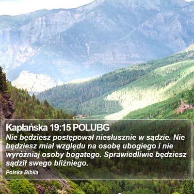 Kapłańska 19:15 POLUBG Bible Verse Image