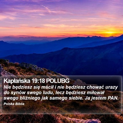 Kapłańska 19:18 POLUBG Bible Verse Image