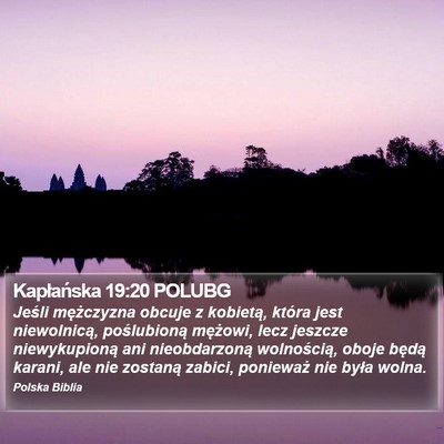 Kapłańska 19:20 POLUBG Bible Verse Image