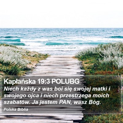 Kapłańska 19:3 POLUBG Bible Verse Image