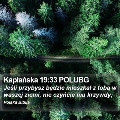 Kapłańska 19:33 POLUBG Bible Verse Image