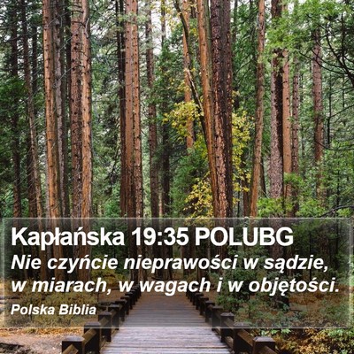Kapłańska 19:35 POLUBG Bible Verse Image