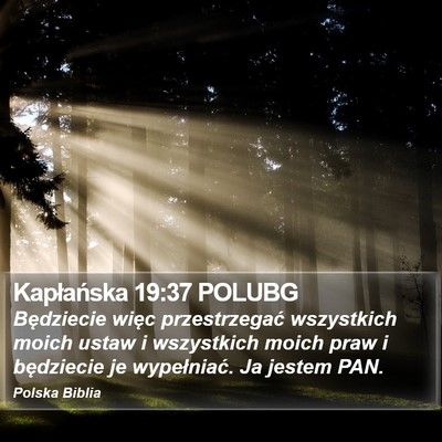 Kapłańska 19:37 POLUBG Bible Verse Image