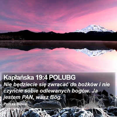 Kapłańska 19:4 POLUBG Bible Verse Image