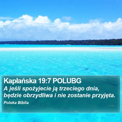 Kapłańska 19:7 POLUBG Bible Verse Image