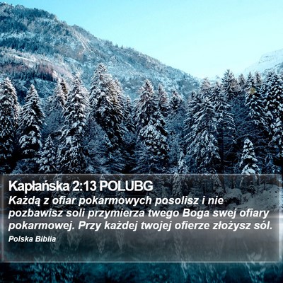 Kapłańska 2:13 POLUBG Bible Verse Image