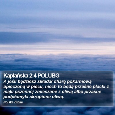 Kapłańska 2:4 POLUBG Bible Verse Image