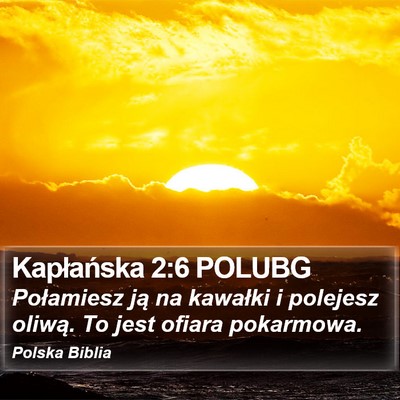 Kapłańska 2:6 POLUBG Bible Verse Image
