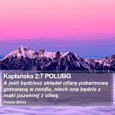 Kapłańska 2:7 POLUBG Bible Verse Image