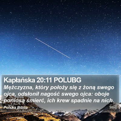 Kapłańska 20:11 POLUBG Bible Verse Image