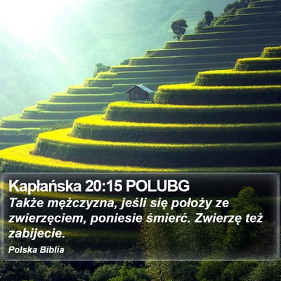Kapłańska 20:15 POLUBG Bible Verse Image