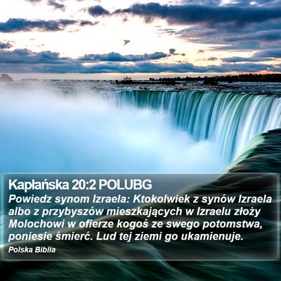 Kapłańska 20:2 POLUBG Bible Verse Image