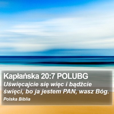 Kapłańska 20:7 POLUBG Bible Verse Image