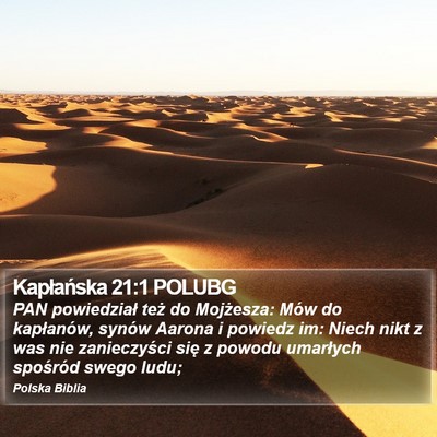 Kapłańska 21:1 POLUBG Bible Verse Image