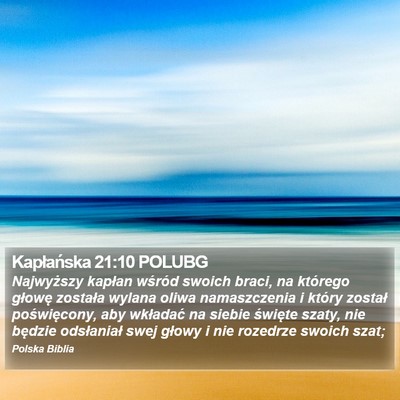 Kapłańska 21:10 POLUBG Bible Verse Image