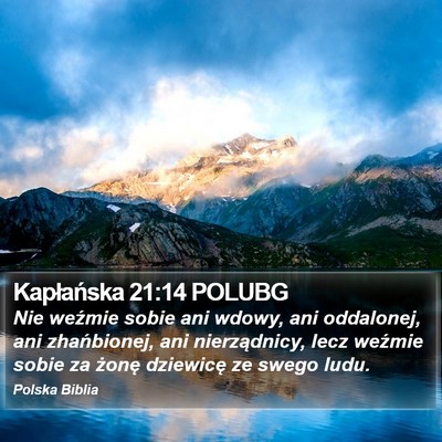 Kapłańska 21:14 POLUBG Bible Verse Image