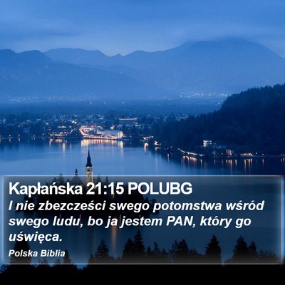Kapłańska 21:15 POLUBG Bible Verse Image