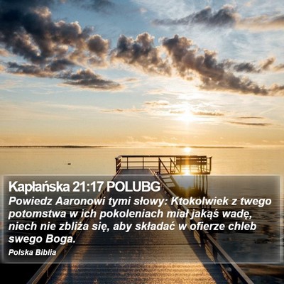Kapłańska 21:17 POLUBG Bible Verse Image