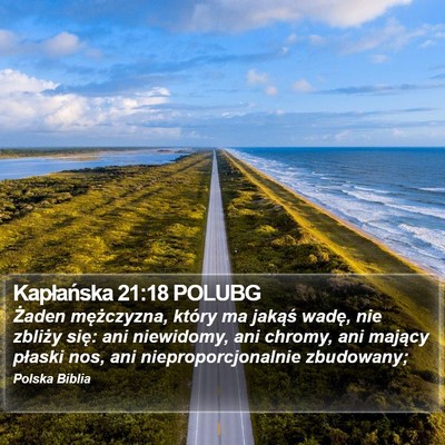 Kapłańska 21:18 POLUBG Bible Verse Image