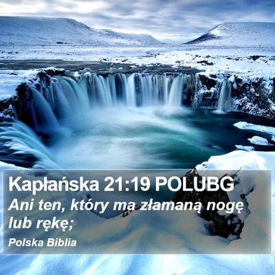 Kapłańska 21:19 POLUBG Bible Verse Image