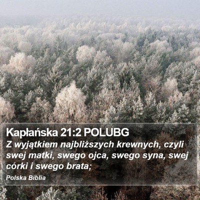 Kapłańska 21:2 POLUBG Bible Verse Image