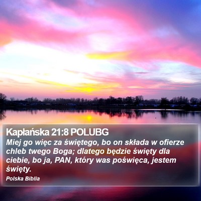 Kapłańska 21:8 POLUBG Bible Verse Image