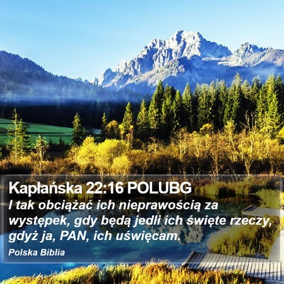 Kapłańska 22:16 POLUBG Bible Verse Image