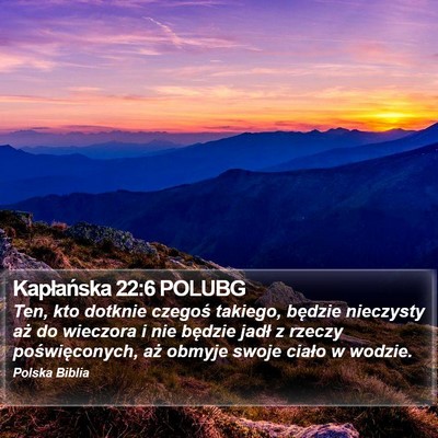 Kapłańska 22:6 POLUBG Bible Verse Image