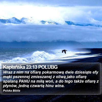 Kapłańska 23:13 POLUBG Bible Verse Image