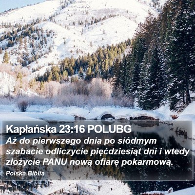 Kapłańska 23:16 POLUBG Bible Verse Image