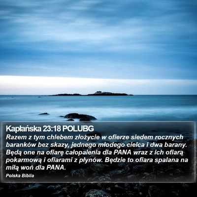 Kapłańska 23:18 POLUBG Bible Verse Image