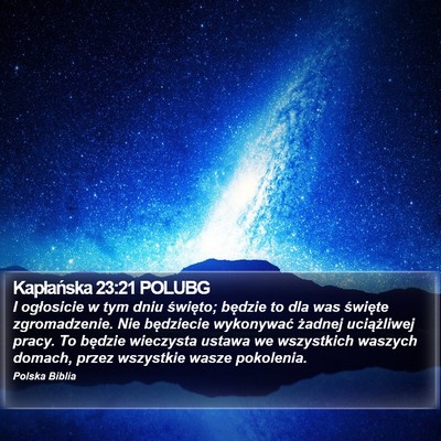 Kapłańska 23:21 POLUBG Bible Verse Image