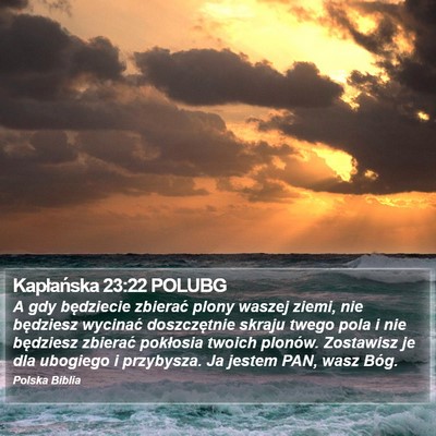 Kapłańska 23:22 POLUBG Bible Verse Image